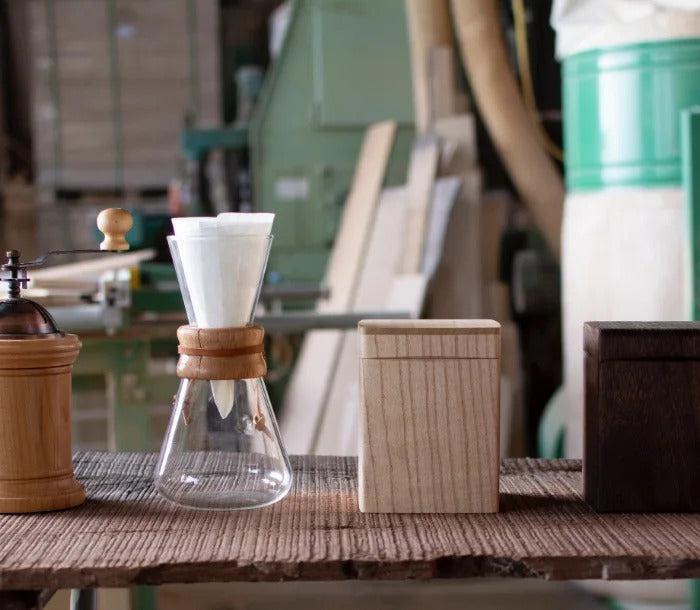 COFFEE STOCKER 国産桐 コ-ヒ-ストッカ-