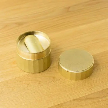 【すすむ茶筒】(真鍮)二上(FUTAGAMI)製茶缶・茶筒