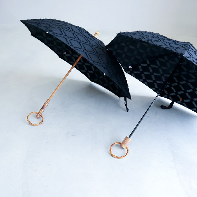 T/Cジャガード ダイヤ 晴雨兼用日傘
