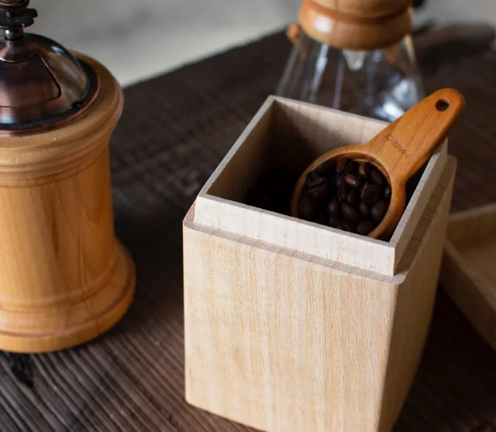 COFFEE STOCKER 国産桐 コ-ヒ-ストッカ-