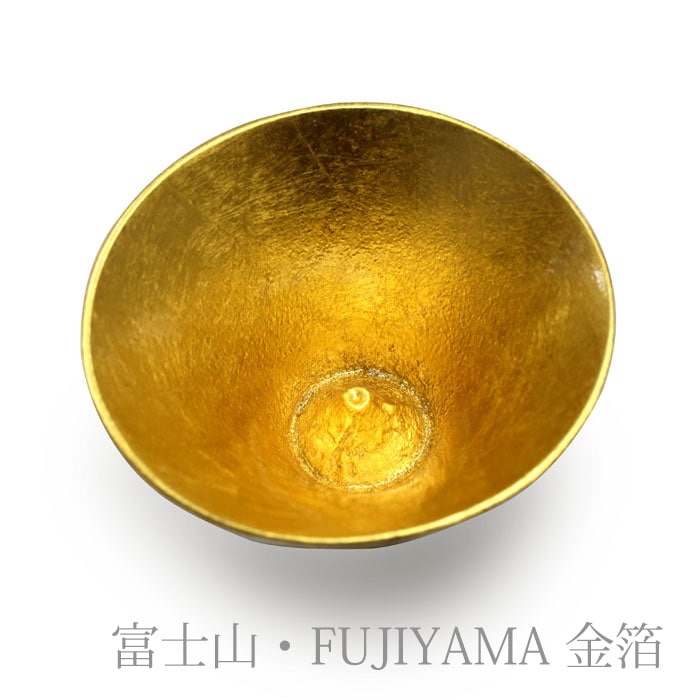 富士山 FUJIYAMA 錫・金箔セット(桐箱入)