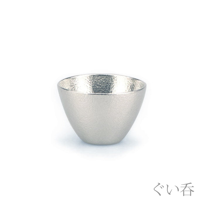 片口 - 小・ぐい呑 錫・金箔セット