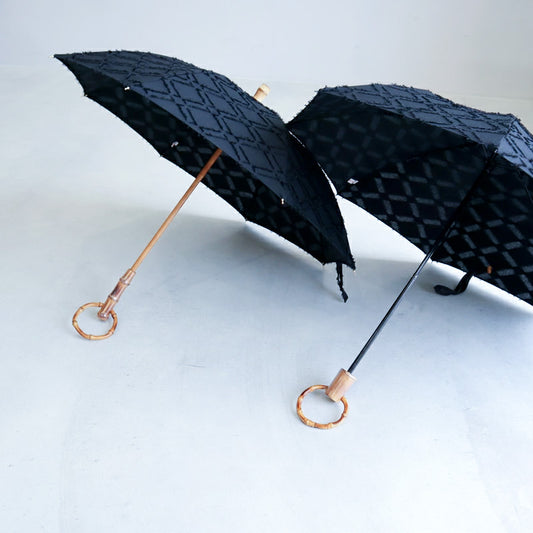 T/Cジャガード　ダイヤ　晴雨兼用日傘