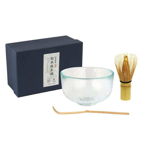 ワールドクリエイト　江戸硝子　お抹茶セット